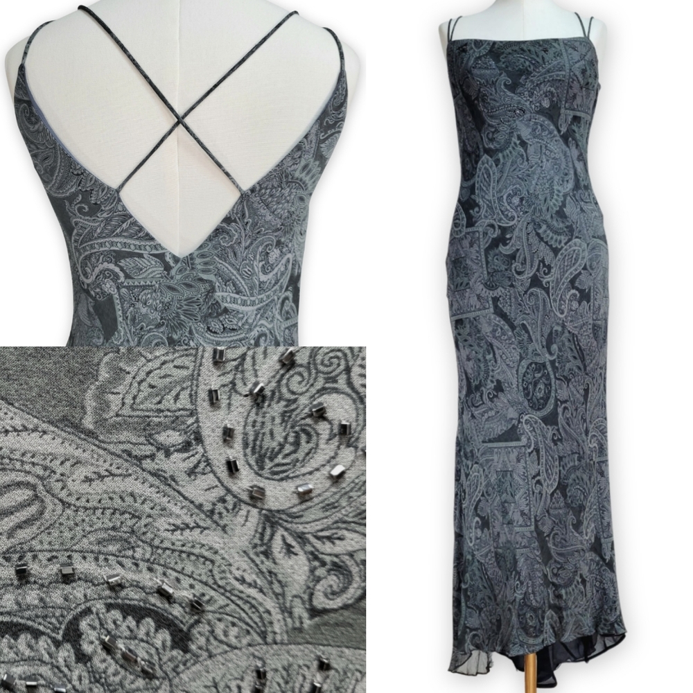 Maggy London : Silk Beaded Gown 6